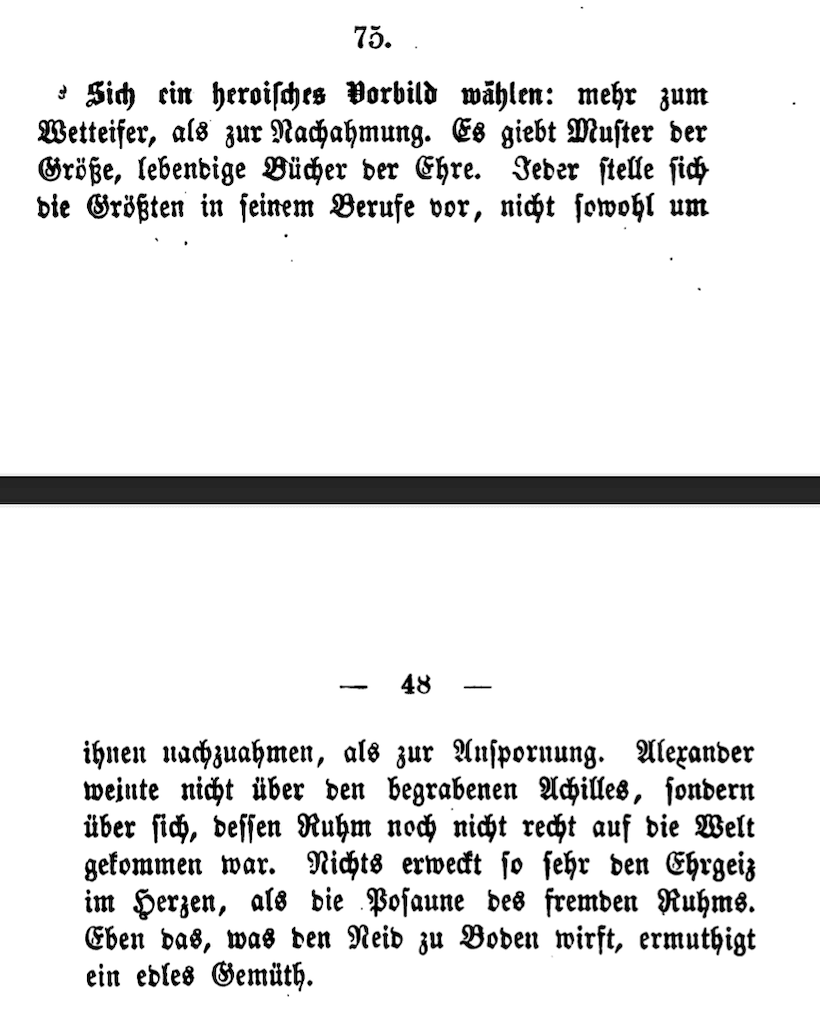 Niemieckie tłumaczenie Graciana Baltasara